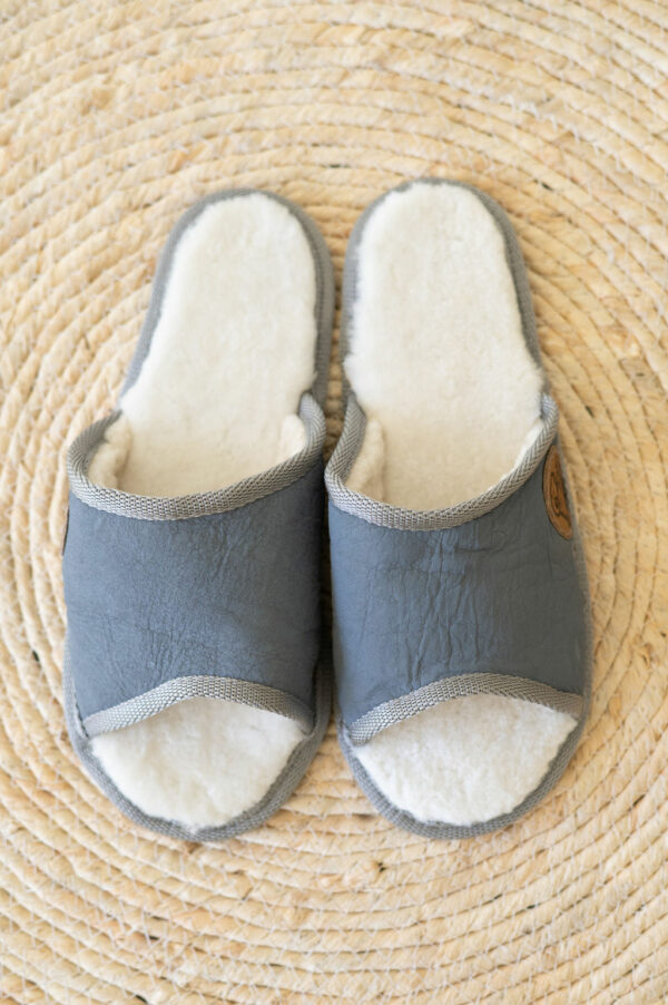 Wool Slides Summer Sheepskin Slippers | Breathable Wool Slides | Gusha SA